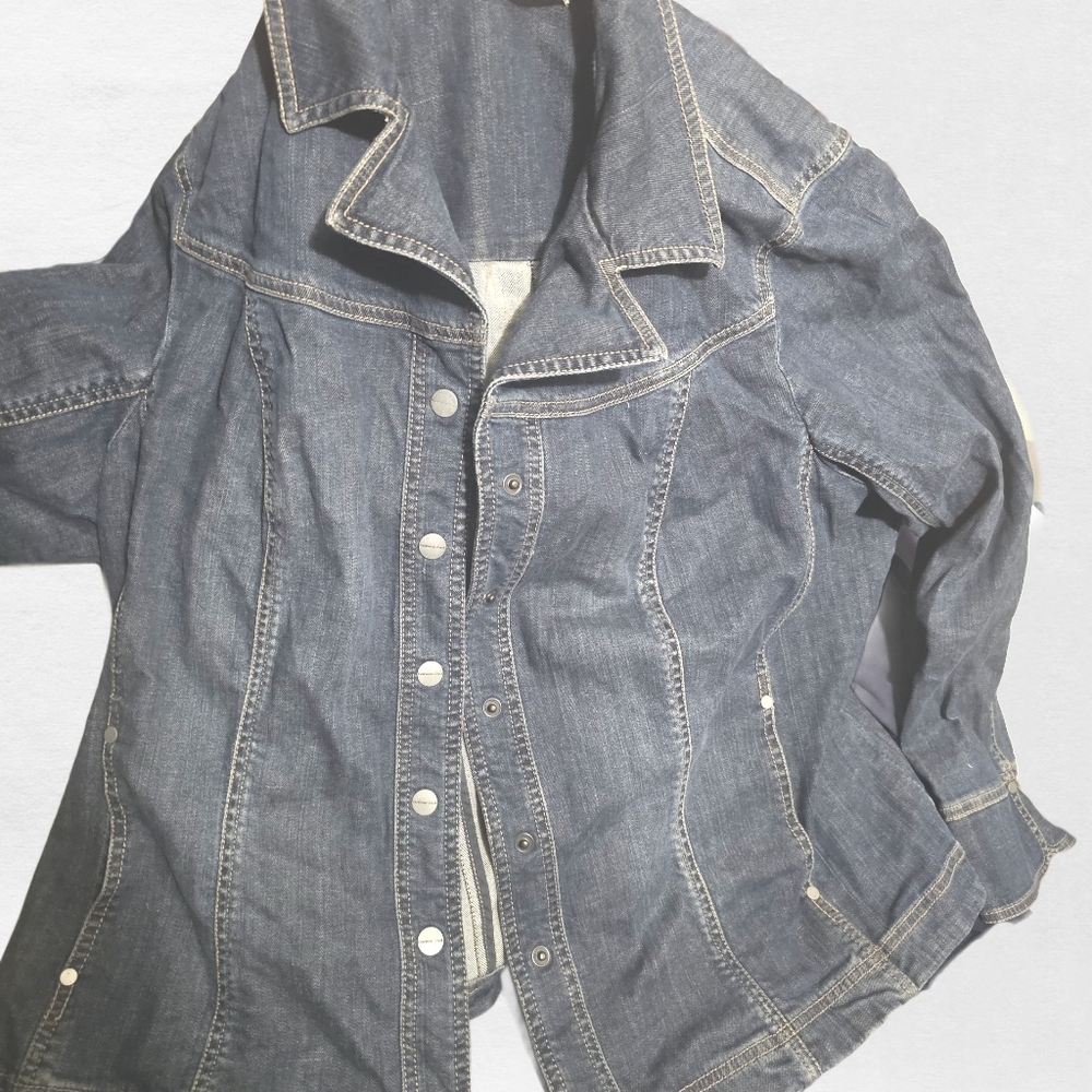 Coldwater Creek Dark Blue Denim Jacket